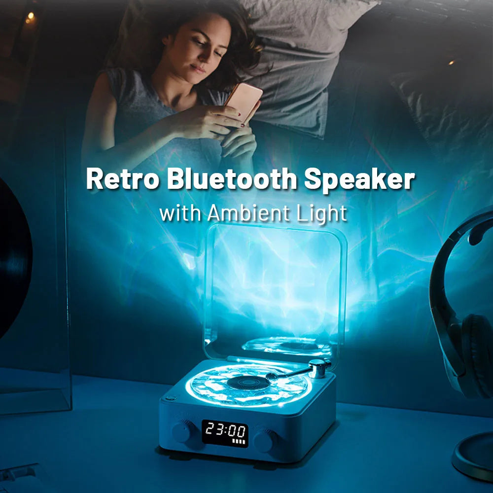 Retro Vinyl Bluetooth Speaker By Dilora